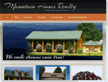 Tablet Screenshot of mountainhomesrealty.com